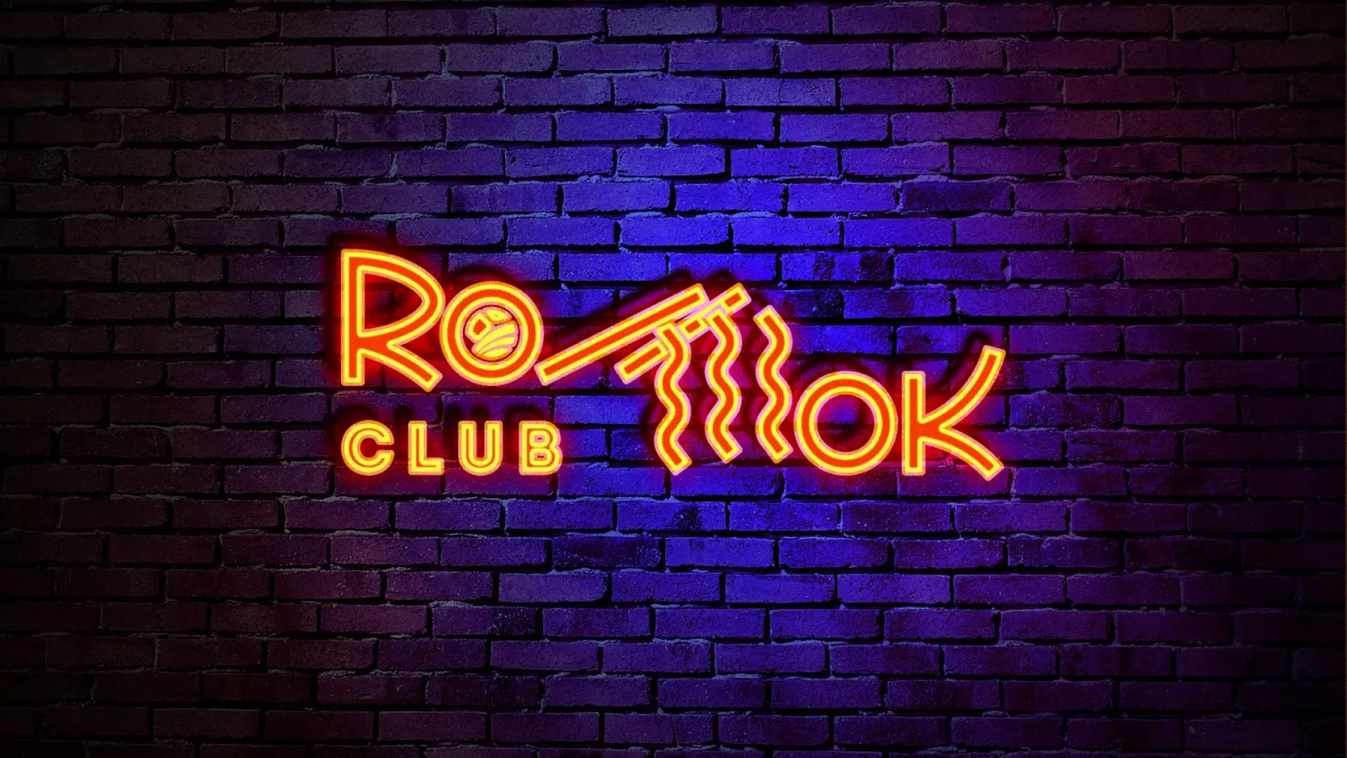 Разработка интерьерной вывески суши-бара «Roll Wok Club» в Пушкино